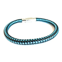 Black, Blue and White Bracelet