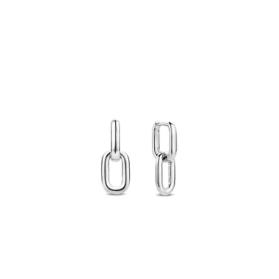 Paperclip Link Smooth Earrings