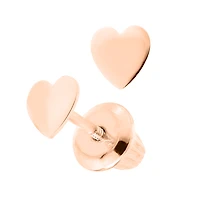 Rose Heart Studs