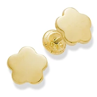 7.5mm Flower Puff Kids Earrings