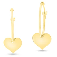 Heart Hoop Earrings