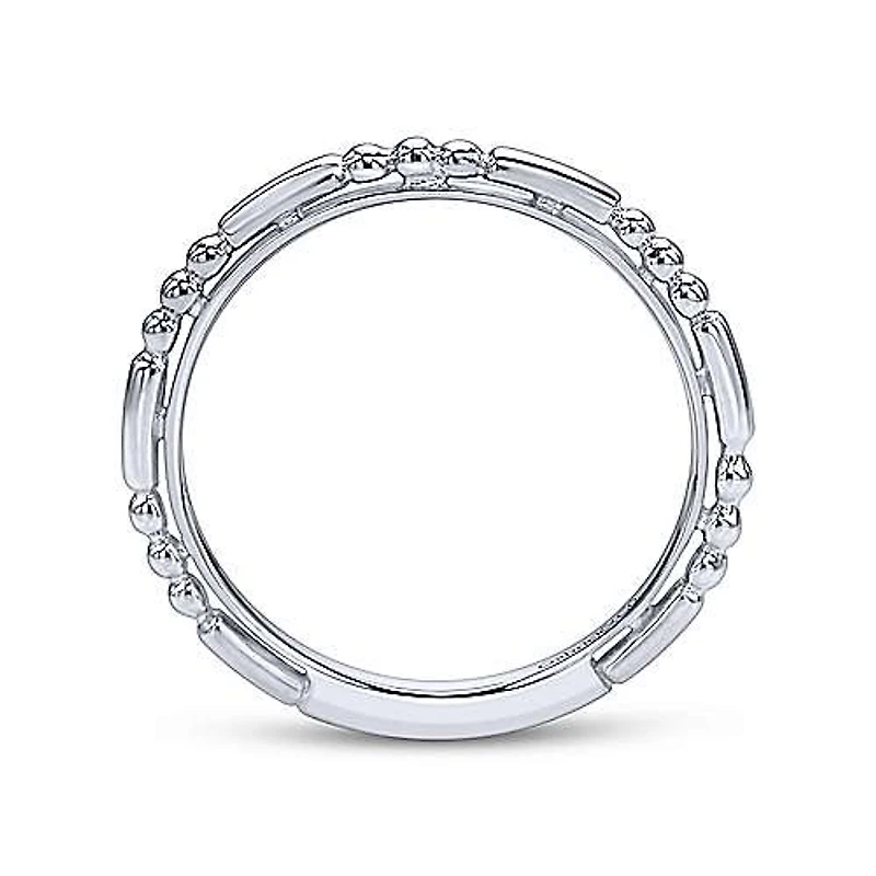 14K White Gold Sculptured Ring