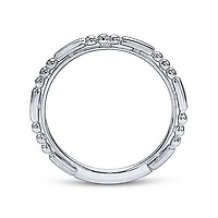 14K White Gold Sculptured Ring