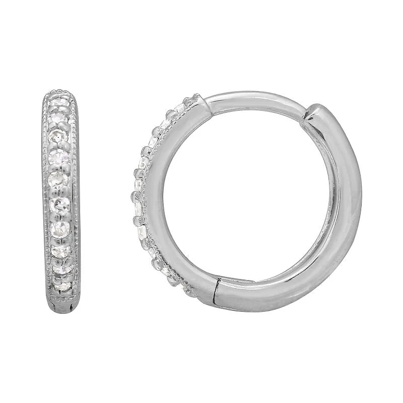 Diamond Huggie 11.5MM Earrings