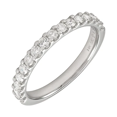.49ct Round Cut Diamonds Half Band Ring