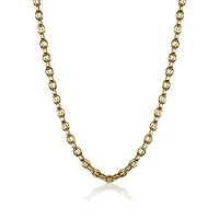 Coffee Bean 4.5MM Gold Steel Chain