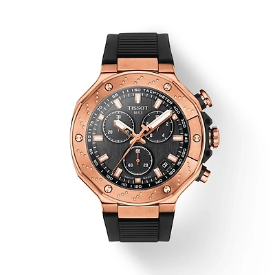 T-Race Chrono 45MM Rose/Black Watch