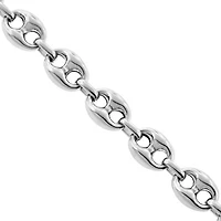 Puffed Mariner 8MM Silver Chain