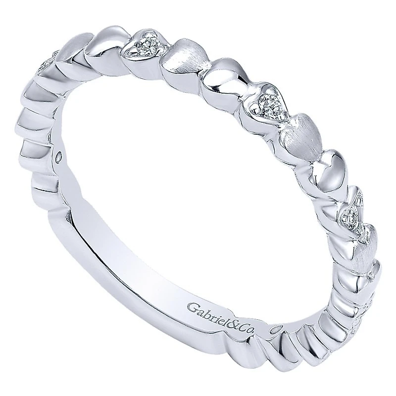 Diamond Hearts Ring 14K