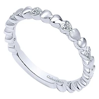 Diamond Hearts Ring 14K