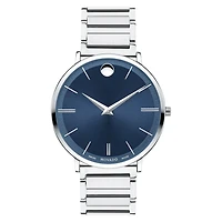 Ultra Slim 40MM Steel/Blue