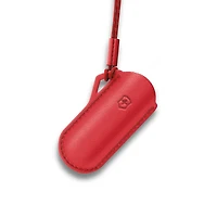 Style Icon Red Leather Knife Case