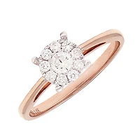 .25ct Diamond Rose Gold Ring 14K