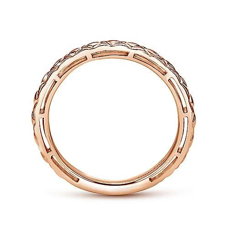 14K Rose Gold Geometric Ring