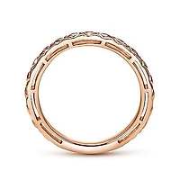 14K Rose Gold Geometric Ring