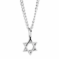 Star of David Steel Necklace
