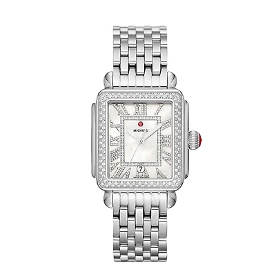 Deco Madison Steel Diamond Mother Pearl 33MM Watch