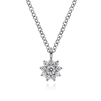 Diamond Flower Necklace