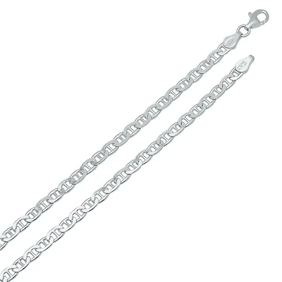 Flat Mariner 2.5MM Link White Gold