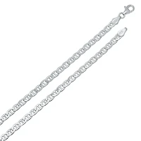 Flat Mariner 2.5MM Link White Gold