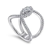 Marquise Split Shank Engagement Ring