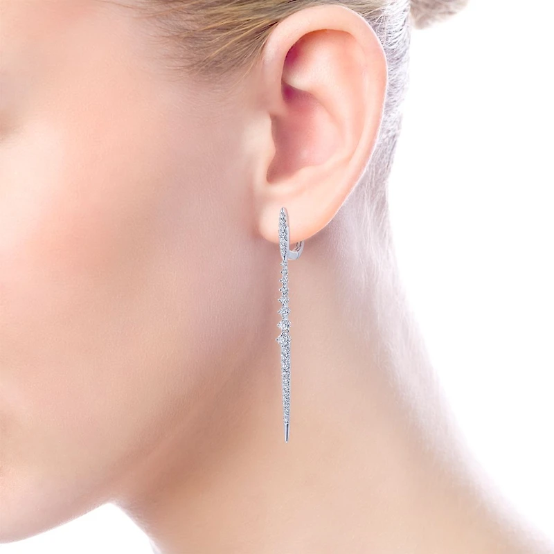 Linear Diamond Earrings
