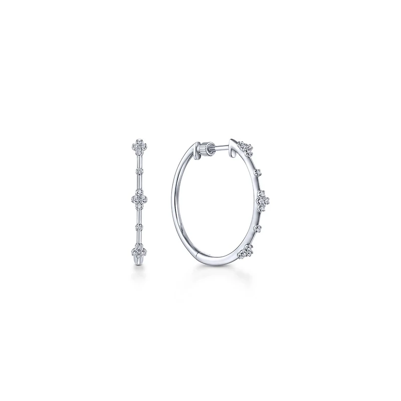 My Favorite White Gold 20mm Hoop Earrings