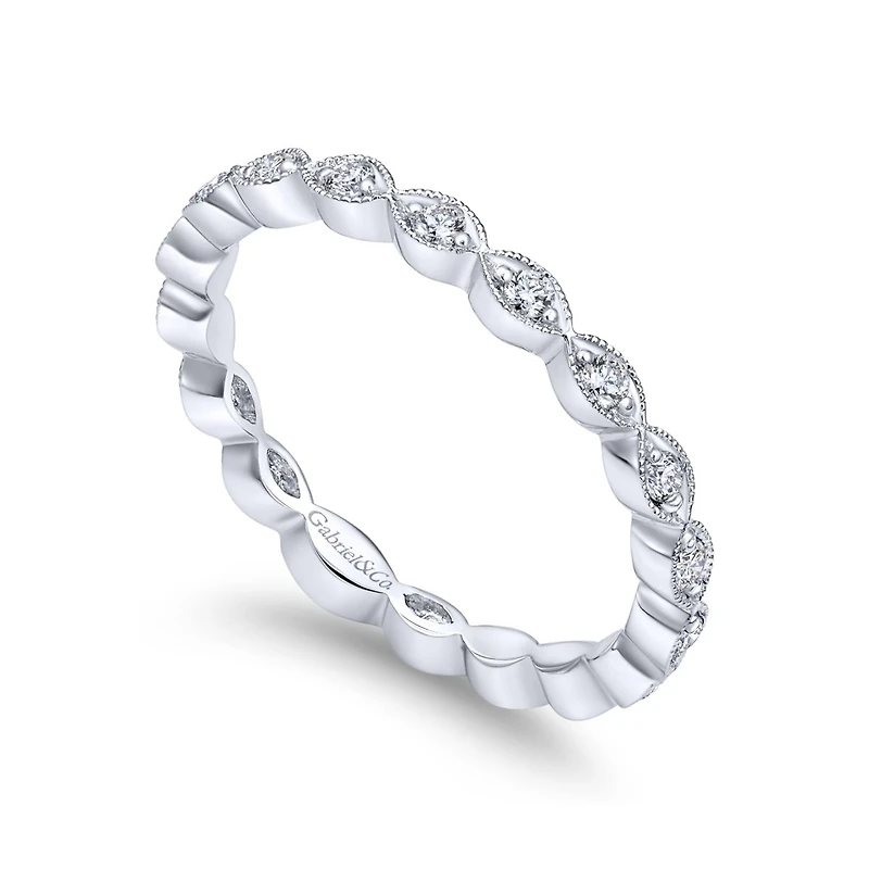 White Gold Marquise Shape Ring