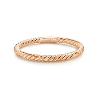 14K Rose Gold Twist Ring