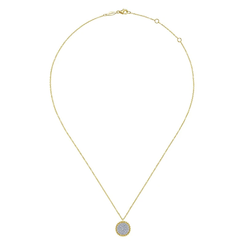 Diamond Pave Large Bujukan Bead Necklace