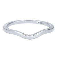 Curved Polished Wedding Band