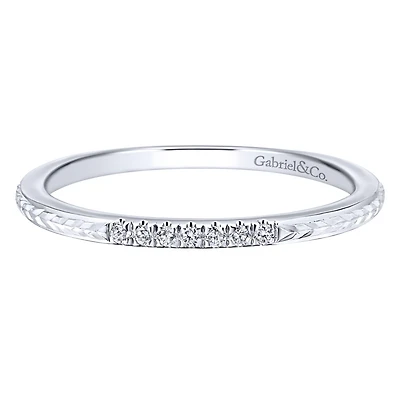 Seven Diamond 14K White Gold Ring