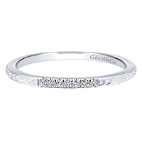 Seven Diamond 14K White Gold Ring