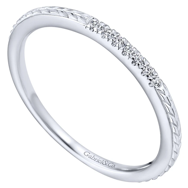 Seven Diamond 14K White Gold Ring