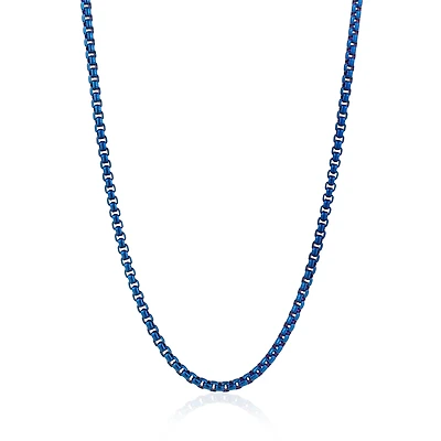 3.5mm Blue IP Round Box Chain