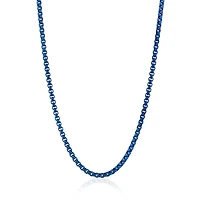 3.5mm Blue IP Round Box Chain