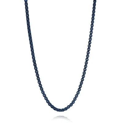 3.5mm Blue IP Steel Round Box Chain