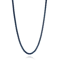 3.5mm Blue IP Steel Round Box Chain