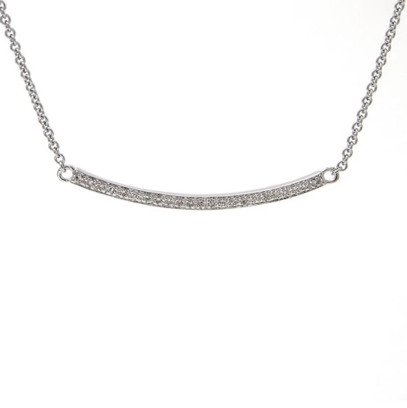 Happy Bar Diamond Necklace