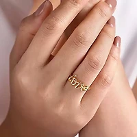 My Love Script Ring