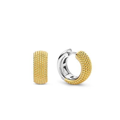 Urchin Golden Wide 18mm Huggie Earrings