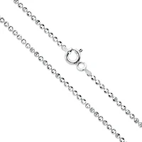 Ball Chain 1mm 14K White