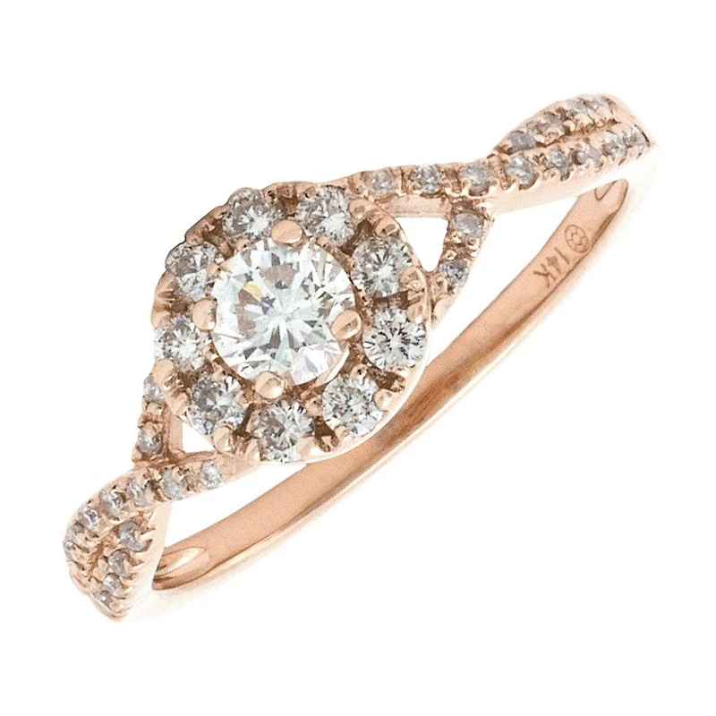 .54ct Diamond Rose Gold Engagement Ring