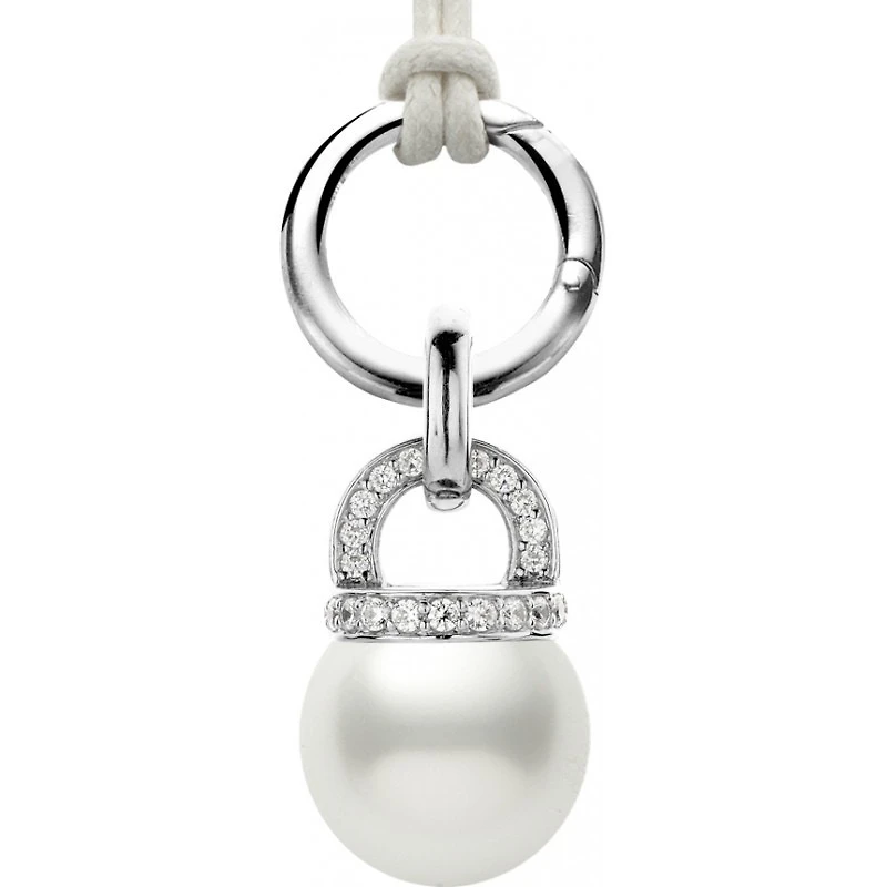 White Pearl Carrier Necklace