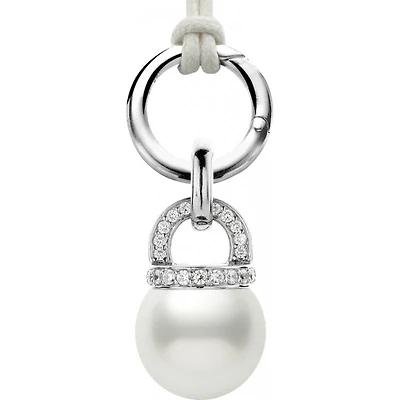 White Pearl Carrier Necklace