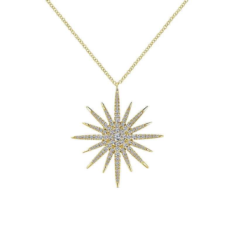 Xlarge Starburst Diamond Necklace