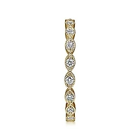 Marquise Station Diamond Ring