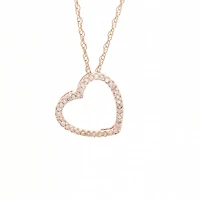 Open Heart Diamond Necklace