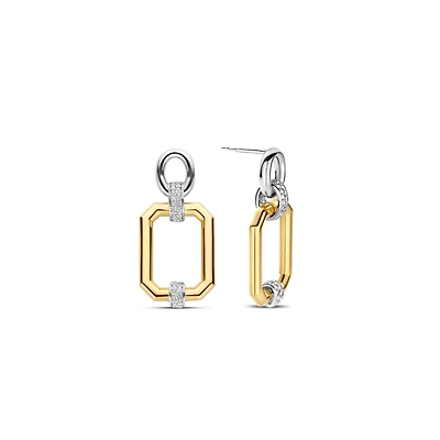 Classic Edge Drop Earrings