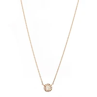 Diamond Halo .12CT Necklace